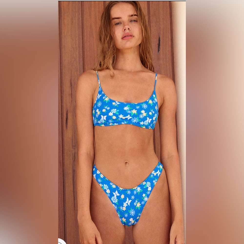 NWT Pacsun Eco Blue California Bikini Set
